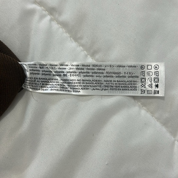 Zara knit crop top size medium chocolate brown sleeveless shirt - Picture 6 of 6